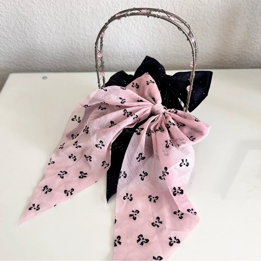 Elegant Bow Hair Clip Set